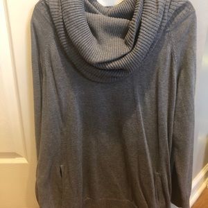 NY&C Cowl Neck Sweater Gray
